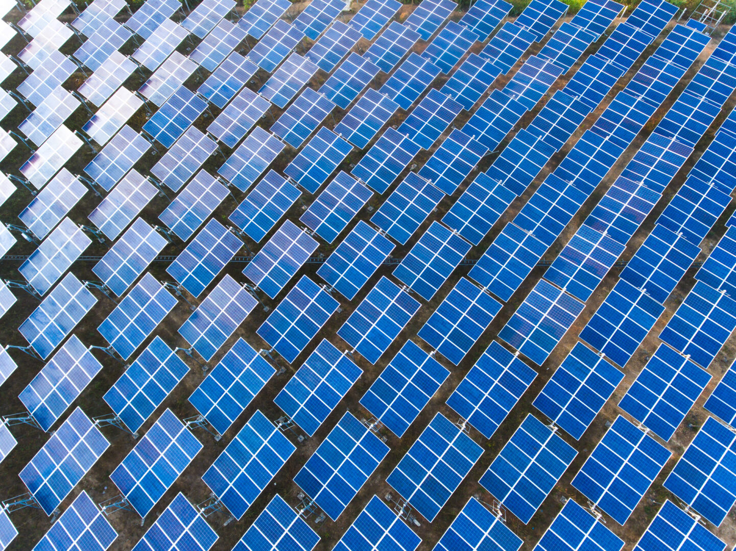 photovoltaics solar panels in solar power station alternative